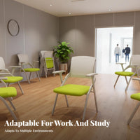 Tablet Arm Chair Foldable Design Conference Seating Space-Saving for Classroom