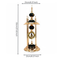 Luxury Table Clock Non-Ticking Nordic Style Clock Vintage Style Home Decor