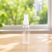 Clear Plastic Spray Bottles for Travel and Cosmetics, Refillable Fine Mist Atomizer