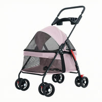 Foldable Pet Carriage Lightweight Cat and Dog Pet Carriage Compact for Cats, Dogs, Outdoor Walking, Travel