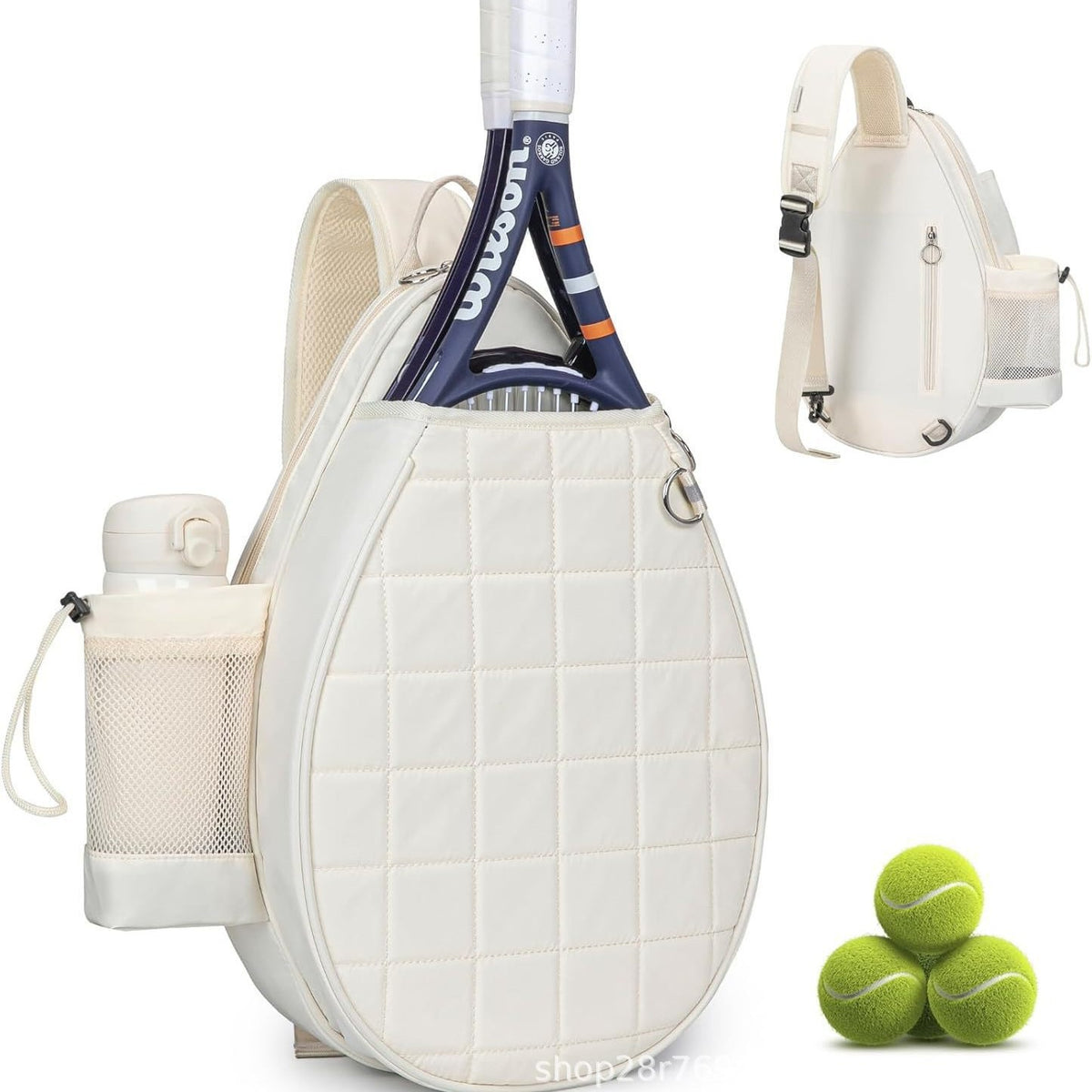 Crossbody Tennis Backpack Lightweight Outdoor Sports Badminton Bag Large Capacity