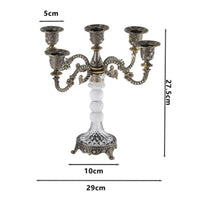 European Design Candelabrum Luxury Design Ornate Metal Candle Stand for Wedding