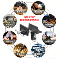 （双导杆）新款台钳外夹式木工桌面固定夹快速桌钳夹木匠工作台桌