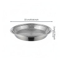Stainless Steel Oil Drain Plate Easy to Clean Round Mesh Strainer Tray