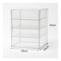 Clear Helmet Display Case Front-Opening Display Case with Door Rigid Transparent Storage Box Vertical for Collectors, Collection Corners, Shelves