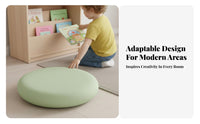 High-Density Foam Hexagonal Ottoman Easy to Clean Geometric Pouf Wear-Resistant Upholstered Combination Stool Solid Wood Frame for Toddlers, Educators, Kindergarten, Early Learning Center, Playroom, Waiting Room