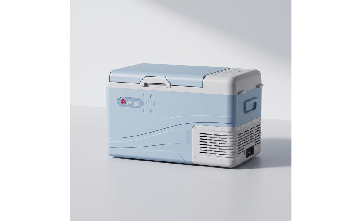Portable Car Refrigerator 12v Car Fridge with Adapter 24v Compressor Fridge Electric for Travelers, Campers, Road Trips, Camping, Rv