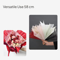 Waterproof Milk Cotton Flower Wrapping Paper Roll