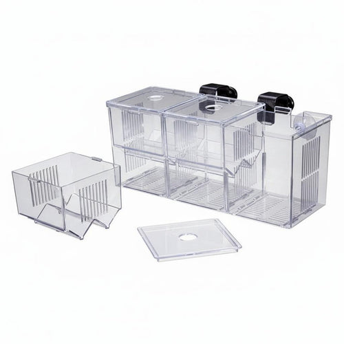 Aquatic Habitat Hatchery Box Removable Divider Aquatic Habitat Separation Box Betta Guppy Breeding Fish Habitat Multi-Functional