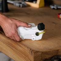 Hedge Trimmer Gas Tank Replacement Petrol Tank with Lines White for Gardeners
