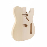 Easy to Customize Traditional Line Design Guitar Kit 21 Frets DIY Guitar Set Unfinished Wood Single-Cutaway Guitar Body Kit Noise Reduction for Beginners