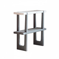 Two-Tier Plant Stand Space Saving Rustic Floor Plant Simple to Assemble to Assemble Flower Pot Holder for Patio