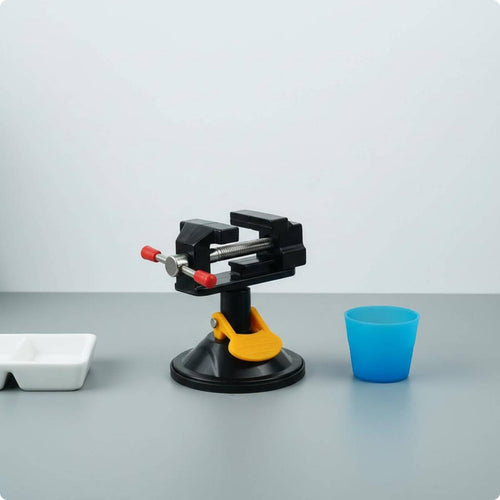 Suction Cup Vise Aluminum Body Rotating Clamp Vice Portable for Woodworkers
