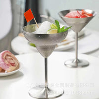 304 Stainless Steel Martini Glass, Metal Goblet, 201-300ml