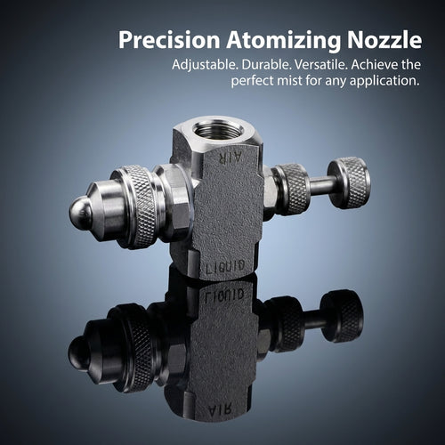 Adjustable Stainless Steel Spray Nozzle, Siphon Feed Spray Nozzle Automotive, Two Fluid Nozzle for C - Image 2