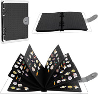 Portable Felt Brooch Display and Storage Book with Holes