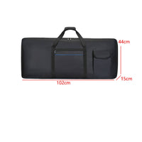 Padded 61-Key Keyboard Bag Portable 61 Key Keyboard Case with Handle Sturdy Soft for Musicians