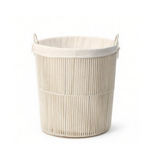 Laundry Hamper Sturdy Cotton Rope Hamper Woven for Bedroom, Nursery, Homeowners