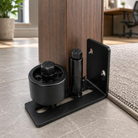 Barn Door Anti Tilt Device Powder Coated Bottom Roller Guide Easy to Install
