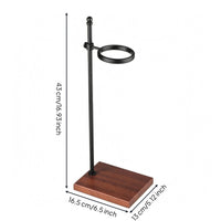 Dripper Holder Stand Wooden Coffee Filter Holder Stand Coffee Brewing Rack Coffee Accessory Solid Wood Circular Loop Suitable for Household Barista Daily Brewing