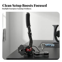 Plug and Play PC Handbrake | Rigid Metal Construction, 16-Bit, PC Handbrake with Mounting Hardware, for Drifting Games