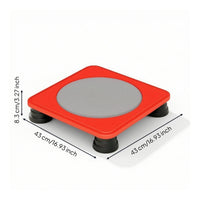 Square Trampolines Low-Profile Rebounder Quiet Jumping Toy for Kids, Young Children, Playroom, Apartment, Home Gym