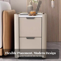 Rolling Side Cabinet Movable Design Rolling Smart Cabinet Space-Saving Built-in Bluetooth Speaker for Homeowners, Living Room