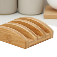 Bamboo Board Holder Space-Saving Household Storage Minimalist Design