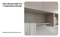 Washroom Wall Cabinet Waterproof Washroom Storage Cabinet Humidity-Resistant-Resistant Wall Mounted Storage Cupboard for Families, Adults, Balcony