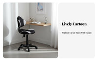 Armless rolling Chair Height Adjustable rotate Seat Comfortable for Long Sitting
