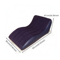 Inflatable Reclining Lounge Chair Relaxing Lazy Sofa Soft Lounging Couch for Patio