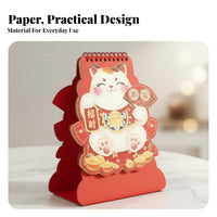 Horse Year Art Desk Calendar, Chinese Monthly Planner, Corporate Gift