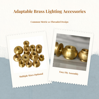 Adjustable brass floor lamp
