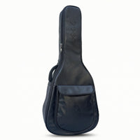 Guitar Bag with Backpack Straps Faux Leather Folk Guitar Bag Hands for Students, Artists, Rehearsals