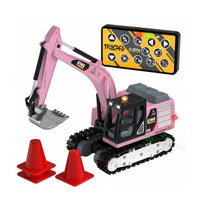 1:64 Rc Digger USB-Charged Mini Digger Toy Automatic Demonstration for Kids