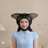 Cat Head Hat Cute Soft Fabric Hood with Ears Soft for Photo Shoots