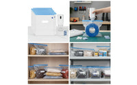 10 Pieces Moisture-Resistant Vacuum Storage Bags with Electric Pump Reusable Vacuum Bags with Electric Pump Long-Lasting Large for Closet Organization