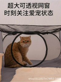 宠物猫窝围栏产房透气可折叠拆洗户外便携式猫狗帐篷隧道组合套装