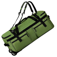 Large Rolling Duffel Bag Foldable Design Extra Large Trolley Bag Heavy Duty Wheeled Travel Backpack for Moving, Camping