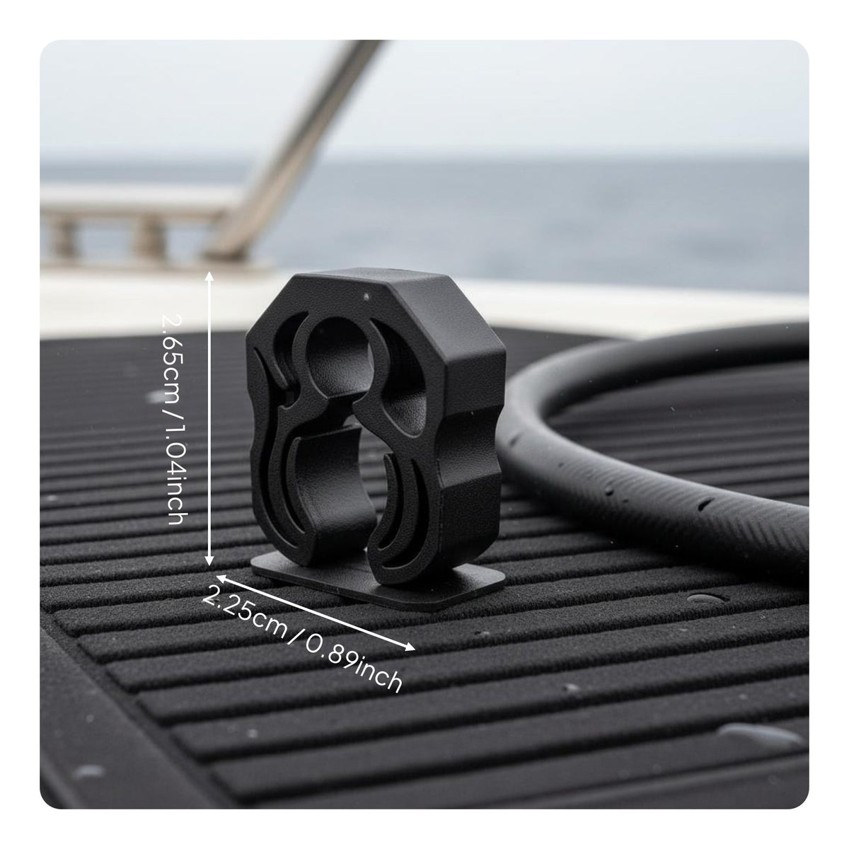 Double Hose Holder Clip Quick Releasing Scuba Hose Clip Lightweight for Technical Divers