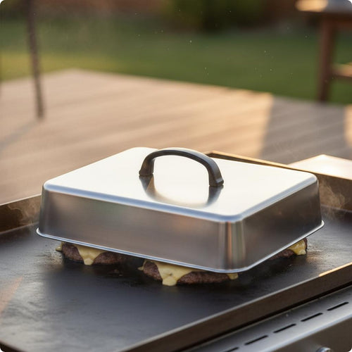 Cheese Melting Dome Heat Retention Griddle Basting Cover Rust Resistant