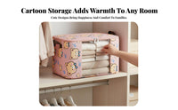 Foldable textile container with view panel Portable Handles Stackable view paneled container