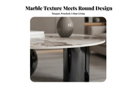 2 Pieces Light Luxury Two-Piece circular table Set Modern design Household Furniture Italian Inspired Space-Saving for Interior Designers, Apartment Dwellers, Homeowners, Living Room, Small Spaces, Hotel Lobby, Lounge Area