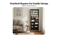 Space-Saving Design Slim Entryway Cabinet flexible Placement Storage Furniture Multi-Room Use Shelf Unit mid-centuryera Modern aesthetic for Apartment Dwellers, Homeowners, Renters, Small Spaces, Hallway