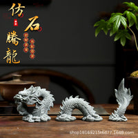 Chinese Dragon Ornament Made of Synthetic Resin for Aquarium and Bonsai Landscape Decoration