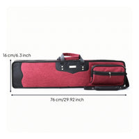 Bamboo Flute Bag Hardhard-Plate Flute Carrying Bag with Pocket Rectangular Woodwind Case for Students, Travel