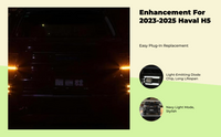 H5 quad-lens LED fog grille, bright