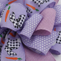 Easter Bow Decoration Ribbon Bow Spring Bows for DIY Crafts Party Home Wreath