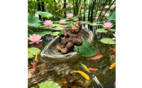 Monkey Figurine Resin Pond Ornament Decorative Aquarium Decoration for Gardeners