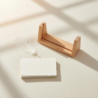 U-Shaped Wooden Stand Minimalist Aesthetic Desktop Accessory for Home